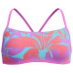 Speedo Γυναικείο μαγιό Allover Digital Cross Back Crop Top